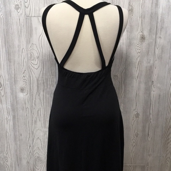 ALLEGRA K Black & White Sleeveless Fishtail Dress Size Medium - Picture 6 of 11